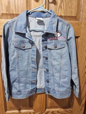Hello Kitty Girls' Light Blue Denim Jacket